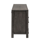 Meuble TV de 168 cm de couleur charbon de bois poussiéreux