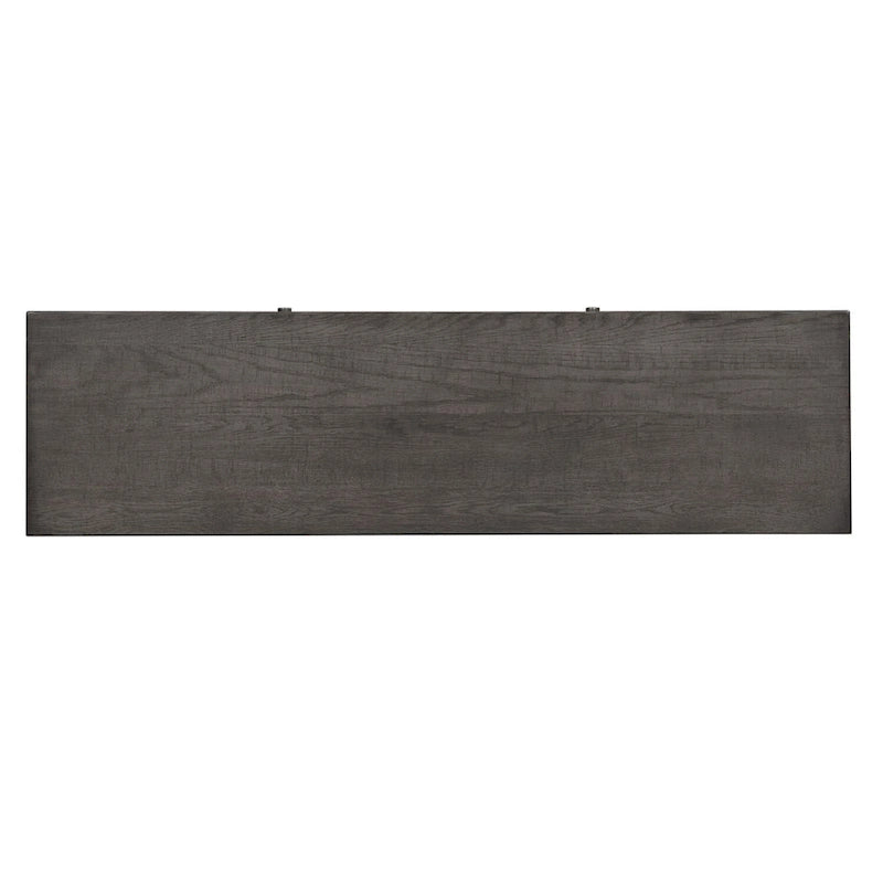 Meuble TV de 168 cm de couleur charbon de bois poussiéreux