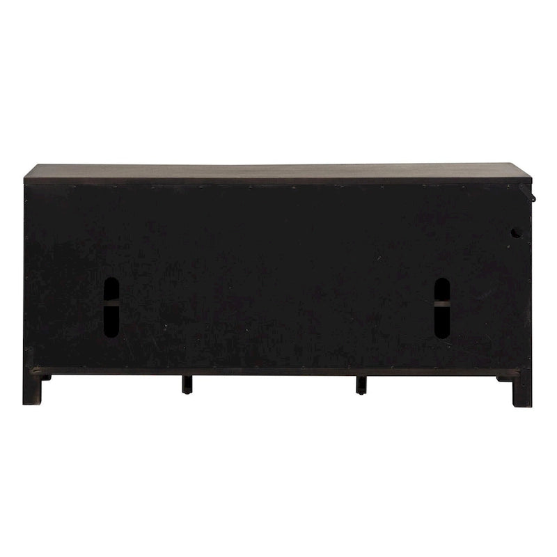 Meuble TV de 168 cm de couleur charbon de bois poussiéreux