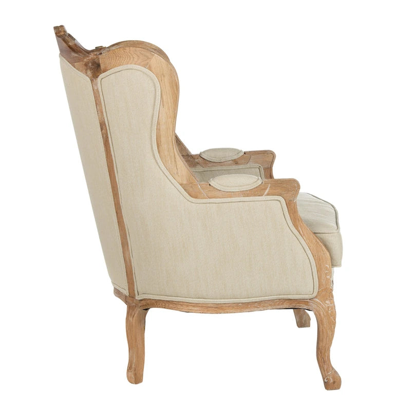 Fauteuil à oreilles traditionnel – 86 cm (L) x 86 cm (P) x 102 cm (H)