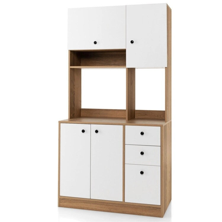 Meuble de cuisine de 180 cm avec 3 armoires et 3 tiroirs