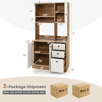 Meuble de cuisine de 180 cm avec 3 armoires et 3 tiroirs