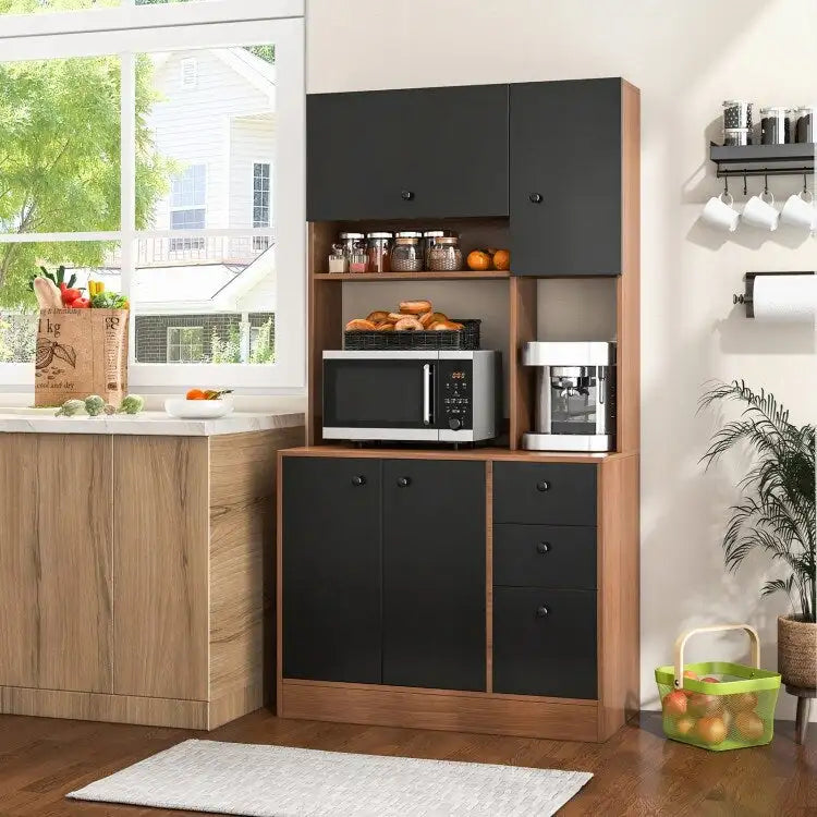 Meuble de cuisine de 180 cm avec 3 armoires et 3 tiroirs
