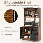 Meuble de cuisine de 180 cm avec 3 armoires et 3 tiroirs