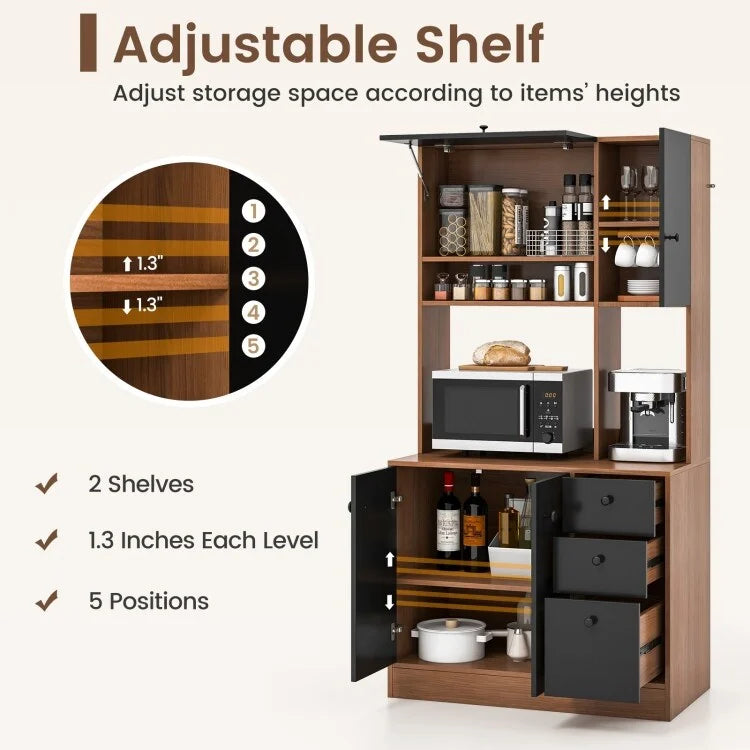 Meuble de cuisine de 180 cm avec 3 armoires et 3 tiroirs