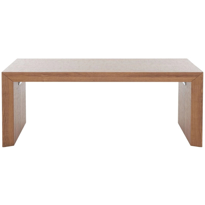 Table basse 43 po L x 24 po P x 17 po H – Placage bois, bord cascade