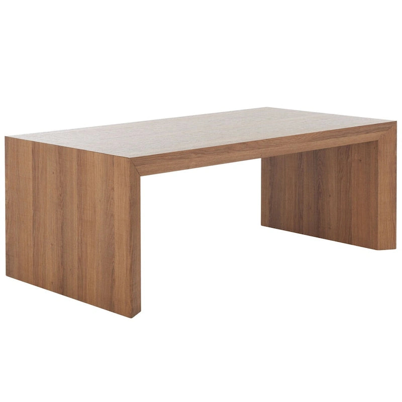 Table basse 43 po L x 24 po P x 17 po H – Placage bois, bord cascade