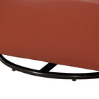 Fauteuil pivotant et inclinable en cuir pleine fleur