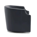 Fauteuil pivotant et inclinable en cuir pleine fleur