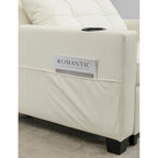 Fauteuil-lit convertible avec ports de chargement USB