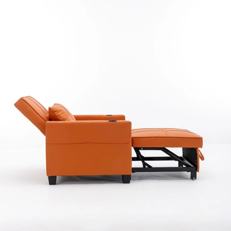 Fauteuil-lit convertible avec ports de chargement USB