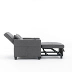 Fauteuil-lit convertible avec ports de chargement USB