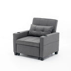 Fauteuil-lit convertible avec ports de chargement USB