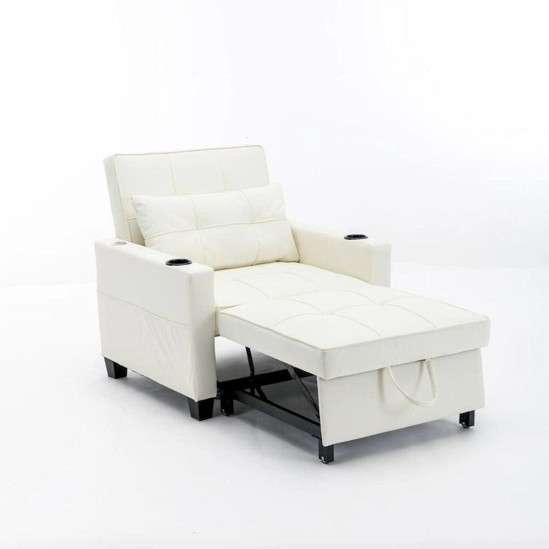 Fauteuil-lit convertible avec ports de chargement USB