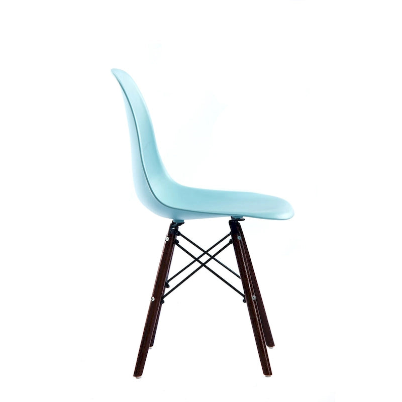 Lot de 2 chaises de salle à manger avec pieds en noyer