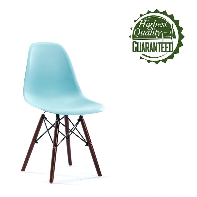 Lot de 2 chaises de salle à manger avec pieds en noyer