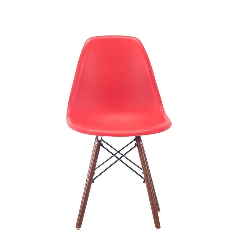 Lot de 2 chaises de salle à manger avec pieds en noyer