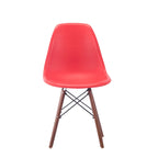 Lot de 2 chaises de salle à manger avec pieds en noyer