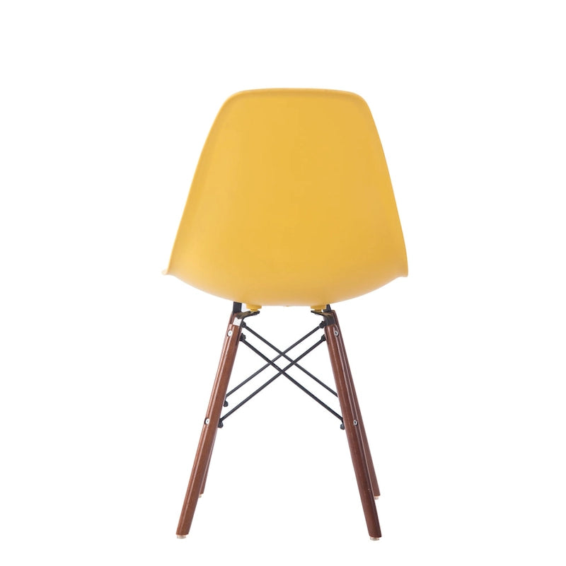 Lot de 2 chaises de salle à manger avec pieds en noyer