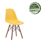 Lot de 2 chaises de salle à manger avec pieds en noyer