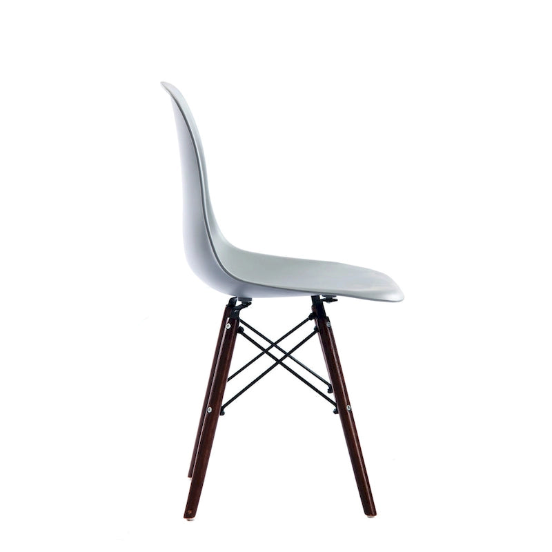 Lot de 2 chaises de salle à manger avec pieds en noyer
