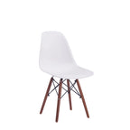 Lot de 2 chaises de salle à manger avec pieds en noyer