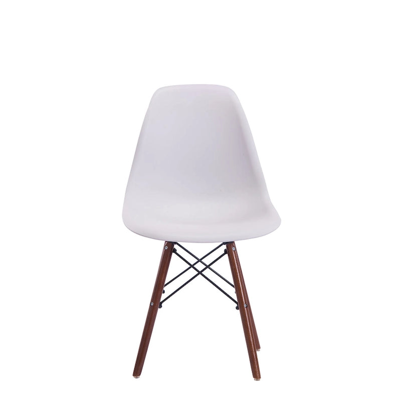 Lot de 2 chaises de salle à manger avec pieds en noyer
