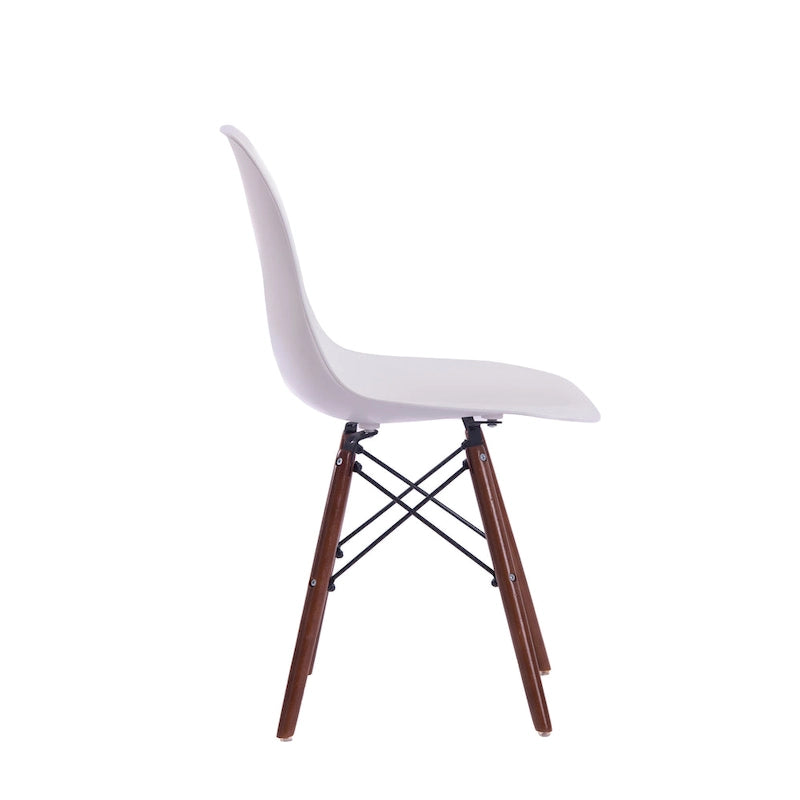 Lot de 2 chaises de salle à manger avec pieds en noyer