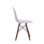 Lot de 2 chaises de salle à manger avec pieds en noyer