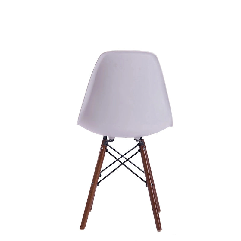 Lot de 2 chaises de salle à manger avec pieds en noyer