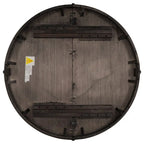 Table à manger ronde extensible avec piètement en X et rallonge intégrée