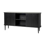 Buffet moderne de 63 pouces avec portes coulissantes et étagère réglable