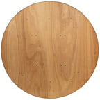 Table pliante ronde de 152 cm avec plateau en bois