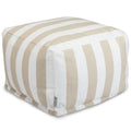 Grand pouf à rayures verticales – Intérieur et extérieur