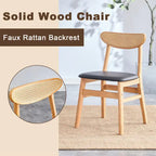 Chaise de salle à manger en bois massif