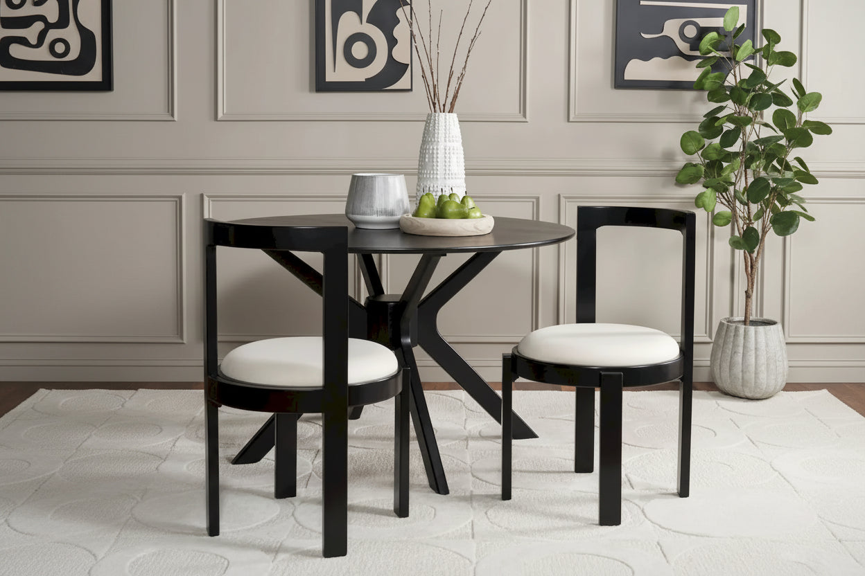 SAFAVIEH Home Estes 19-inch Round Dining Chair [SET of 2] - 20Wx21Dx33H