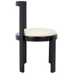 Chaise de salle à manger ronde de 48 cm, lot de 2 (51 cm L x 53 cm P x 84 cm H)