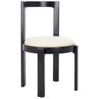 Chaise de salle à manger ronde de 48 cm, lot de 2 (51 cm L x 53 cm P x 84 cm H)