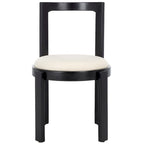 Chaise de salle à manger ronde de 48 cm, lot de 2 (51 cm L x 53 cm P x 84 cm H)