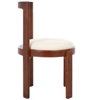 Chaise de salle à manger ronde de 48 cm, lot de 2 (51 cm L x 53 cm P x 84 cm H)