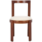 Chaise de salle à manger ronde de 48 cm, lot de 2 (51 cm L x 53 cm P x 84 cm H)