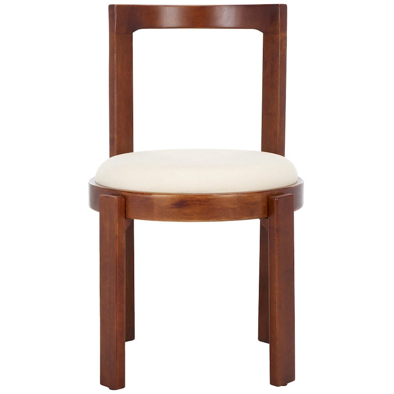 Chaise de salle à manger ronde de 48 cm, lot de 2 (51 cm L x 53 cm P x 84 cm H)