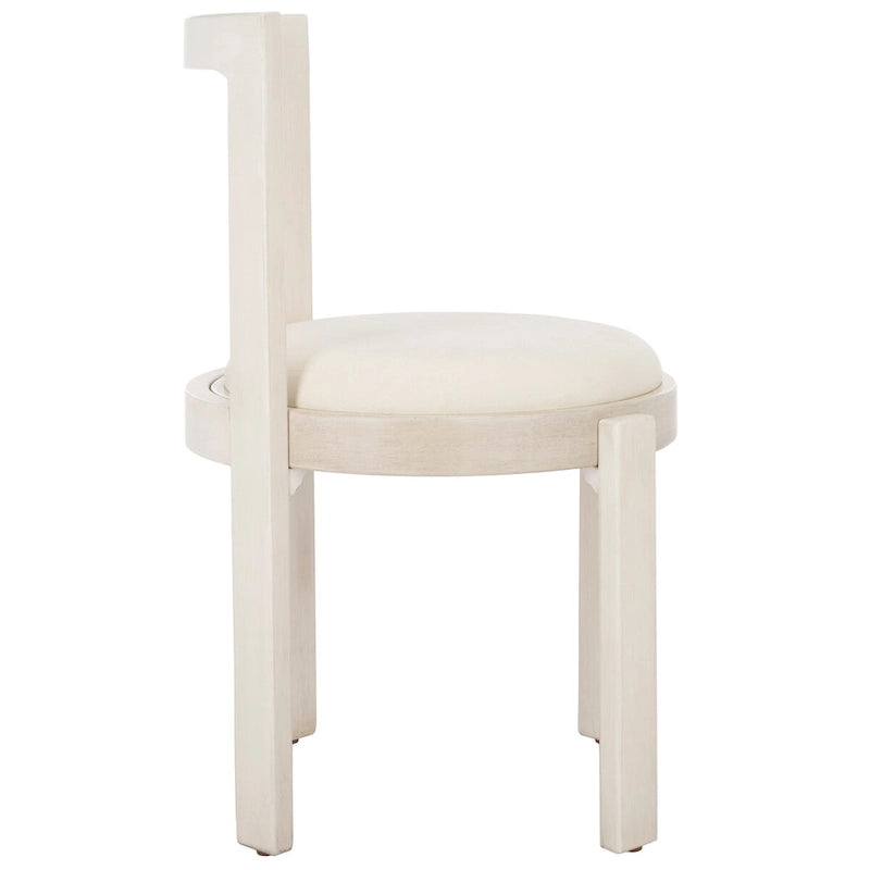 Chaise de salle à manger ronde de 48 cm, lot de 2 (51 cm L x 53 cm P x 84 cm H)