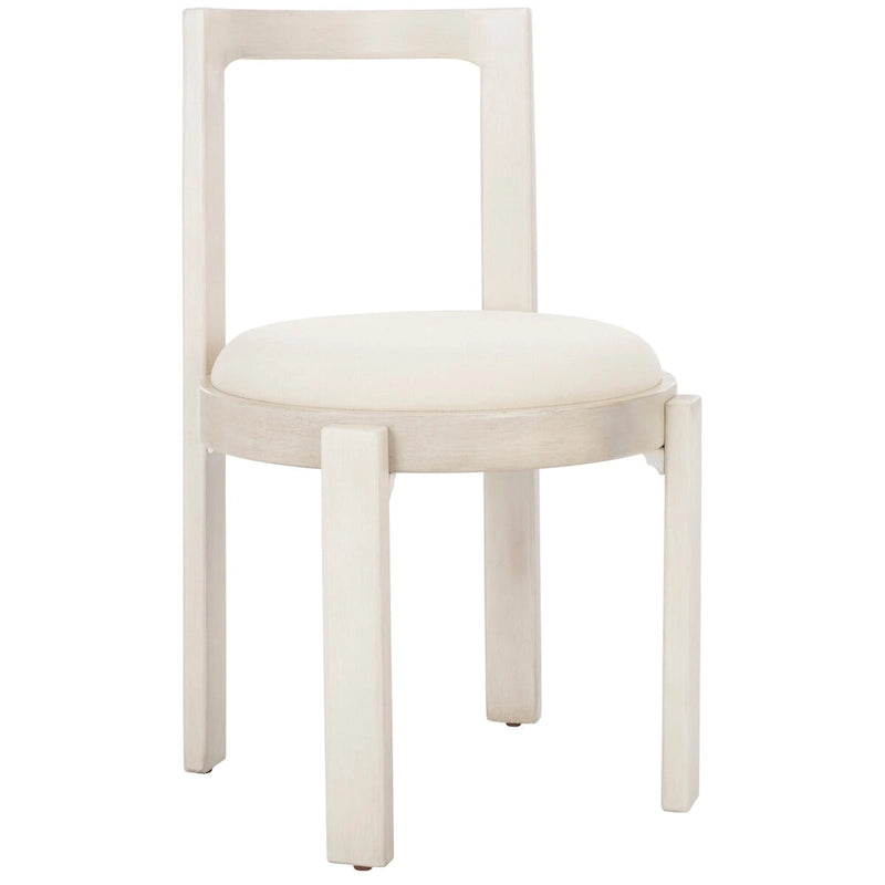 Chaise de salle à manger ronde de 48 cm, lot de 2 (51 cm L x 53 cm P x 84 cm H)