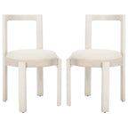 Chaise de salle à manger ronde de 48 cm, lot de 2 (51 cm L x 53 cm P x 84 cm H)